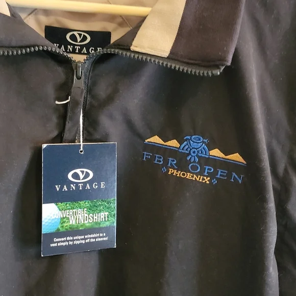 Phoenix Golf Open FBR convertible jacket wind Shirt Large New With Tags PGA - Picture 2 of 8